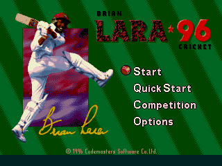 Brian Lara Cricket 96 (April 1996)
